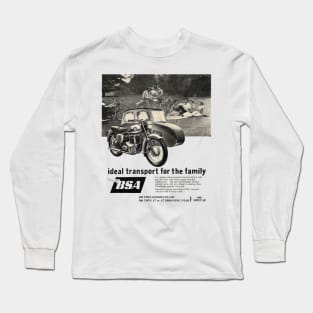 BSA MOTORBIKE AND SIDECAR Long Sleeve T-Shirt